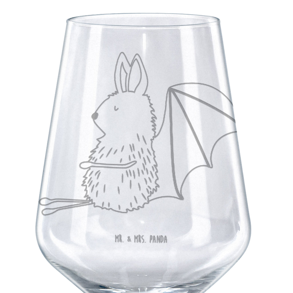 Rotwein Glas Fledermaus sitzend Rotweinglas, Weinglas, Rotwein Glas, Weinglas mit Gravur, Geschenk für Weinliebhaber, Spülmaschinenfeste Weingläser, Hochwertige Weinaccessoires, Tiermotive, Gute Laune, lustige Sprüche, Tiere, Fledermaus, Fledermäuse, Motivation, entspannen