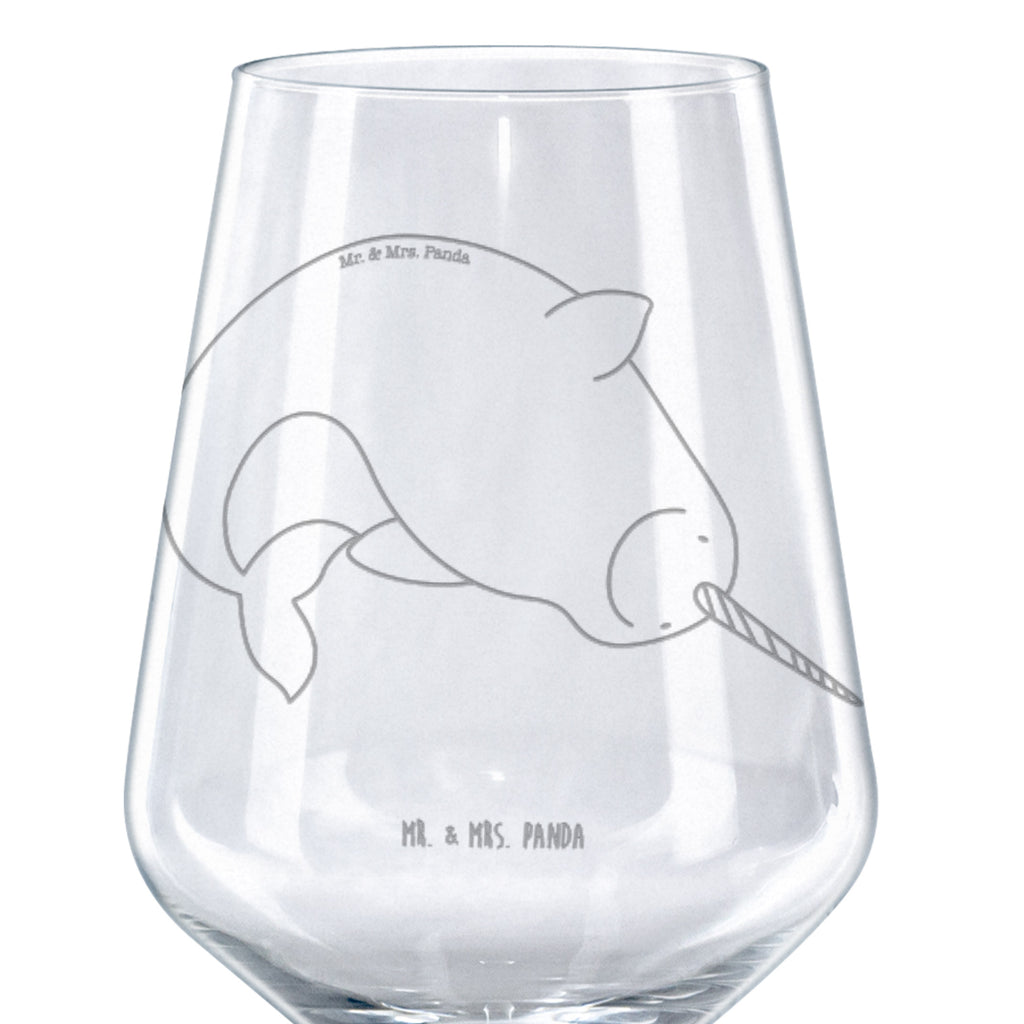 Rotwein Glas Narwal Rotweinglas, Weinglas, Rotwein Glas, Weinglas mit Gravur, Geschenk für Weinliebhaber, Spülmaschinenfeste Weingläser, Hochwertige Weinaccessoires, Meerestiere, Meer, Urlaub, Narwal, Wal, Putzen, Hausfrau, Junggesellin, aufräumen, Kinderzimmer