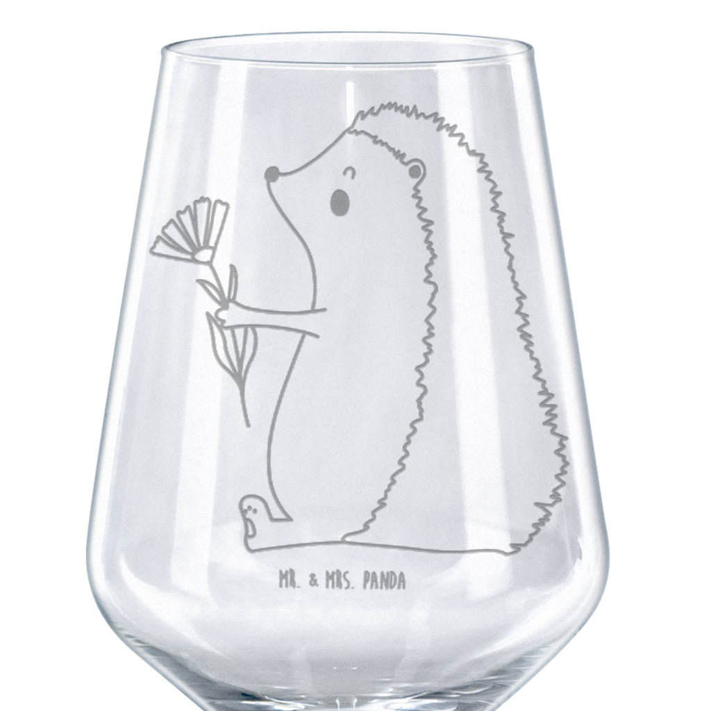 Rotwein Glas Igel mit Blume Rotweinglas, Weinglas, Rotwein Glas, Weinglas mit Gravur, Geschenk für Weinliebhaber, Spülmaschinenfeste Weingläser, Hochwertige Weinaccessoires, Tiermotive, Gute Laune, lustige Sprüche, Tiere, Igel, Gute Besserung, Genesungswünsche, Krankheit, Krankenhaus, krank, Besuch