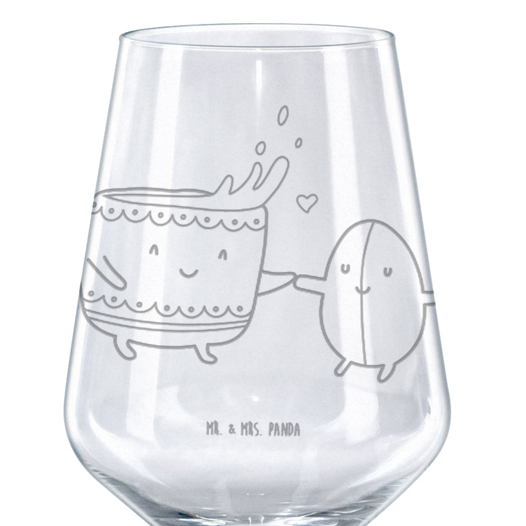 Rotwein Glas Kaffee Bohne Rotweinglas, Weinglas, Rotwein Glas, Weinglas mit Gravur, Geschenk für Weinliebhaber, Spülmaschinenfeste Weingläser, Hochwertige Weinaccessoires, Tiermotive, Gute Laune, lustige Sprüche, Tiere, Kaffee, Kaffeebohne, Genuss, Zufriedenheit, Glück