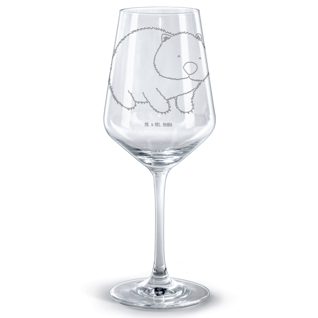 Rotwein Glas Wombat Rotweinglas, Weinglas, Rotwein Glas, Weinglas mit Gravur, Geschenk für Weinliebhaber, Spülmaschinenfeste Weingläser, Hochwertige Weinaccessoires, Tiermotive, Gute Laune, lustige Sprüche, Tiere, Wombat, Das Leben ist schön, Motivation, Spruch, Australien