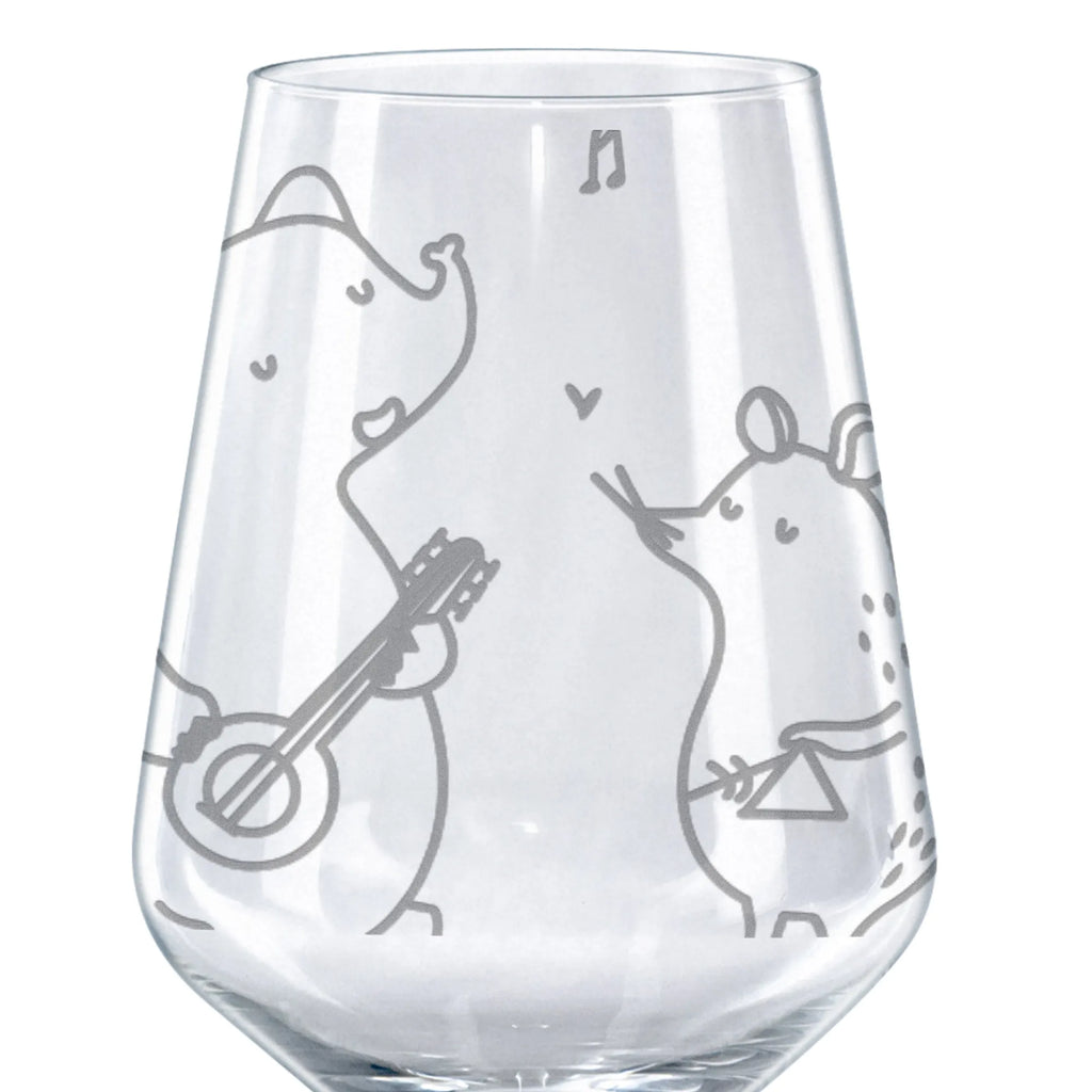 Rotwein Glas Big Band Rotweinglas, Weinglas, Rotwein Glas, Weinglas mit Gravur, Geschenk für Weinliebhaber, Spülmaschinenfeste Weingläser, Hochwertige Weinaccessoires, Tiermotive, Gute Laune, lustige Sprüche, Tiere, Hund, Pinguin, Maus, Elefant, Delfin, Gitarre, Band, Triangel, Musikanten, Musik