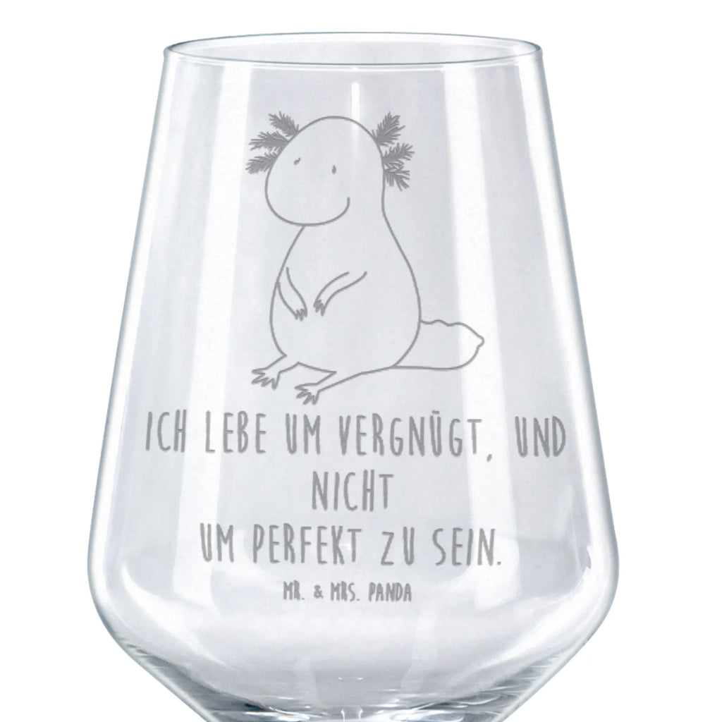 Rotwein Glas Axolotl Rotweinglas, Weinglas, Rotwein Glas, Weinglas mit Gravur, Geschenk für Weinliebhaber, Spülmaschinenfeste Weingläser, Hochwertige Weinaccessoires, Axolotl, Molch, Axolot, vergnügt, fröhlich, zufrieden, Lebensstil, Weisheit, Lebensweisheit, Liebe, Freundin