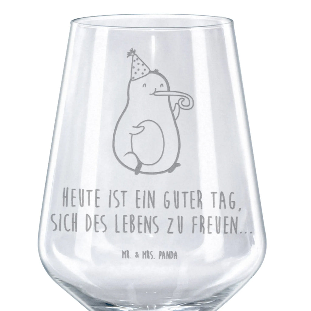 Rotwein Glas Avocado Partyhupe Rotweinglas, Weinglas, Rotwein Glas, Weinglas mit Gravur, Geschenk für Weinliebhaber, Spülmaschinenfeste Weingläser, Hochwertige Weinaccessoires, Avocado, Veggie, Vegan, Gesund, Party, Feierlichkeit, Feier, Fete, Geburtstag, Gute Laune, Tröte