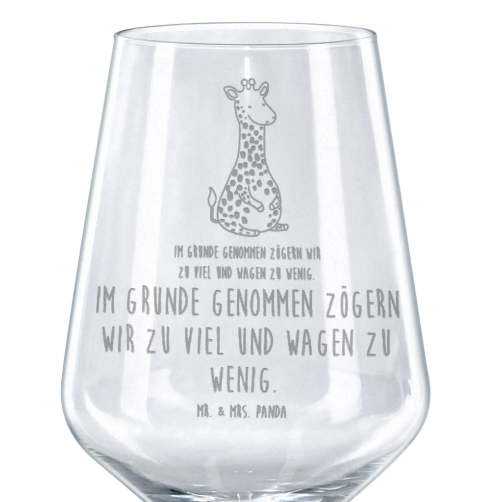 Rotwein Glas Giraffe Zufrieden Rotweinglas, Weinglas, Rotwein Glas, Weinglas mit Gravur, Geschenk für Weinliebhaber, Spülmaschinenfeste Weingläser, Hochwertige Weinaccessoires, Afrika, Wildtiere, Giraffe, Zufrieden, Glück, Abenteuer