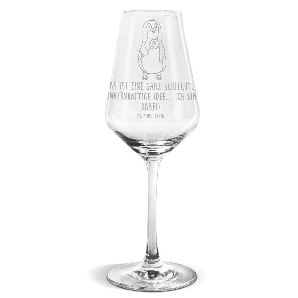 Weißwein Glas Pinguin Lolli Weißweinglas, Weinglas, Weißwein Glas, Weinglas mit Gravur, Geschenk für Weinliebhaber, Spülmaschinenfeste Weingläser, Hochwertige Weinaccessoires, Pinguin, Pinguine, Lolli, Süßigkeiten, Blödsinn, Spruch, Rebell, Gauner, Ganove, Rabauke