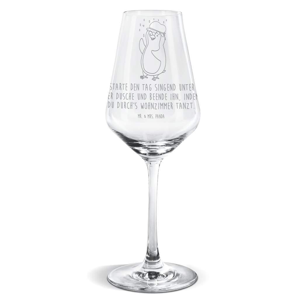 Weißwein Glas Pinguin duscht Weißweinglas, Weinglas, Weißwein Glas, Weinglas mit Gravur, Geschenk für Weinliebhaber, Spülmaschinenfeste Weingläser, Hochwertige Weinaccessoires, Pinguin, Pinguine, Dusche, duschen, Lebensmotto, Motivation, Neustart, Neuanfang, glücklich sein