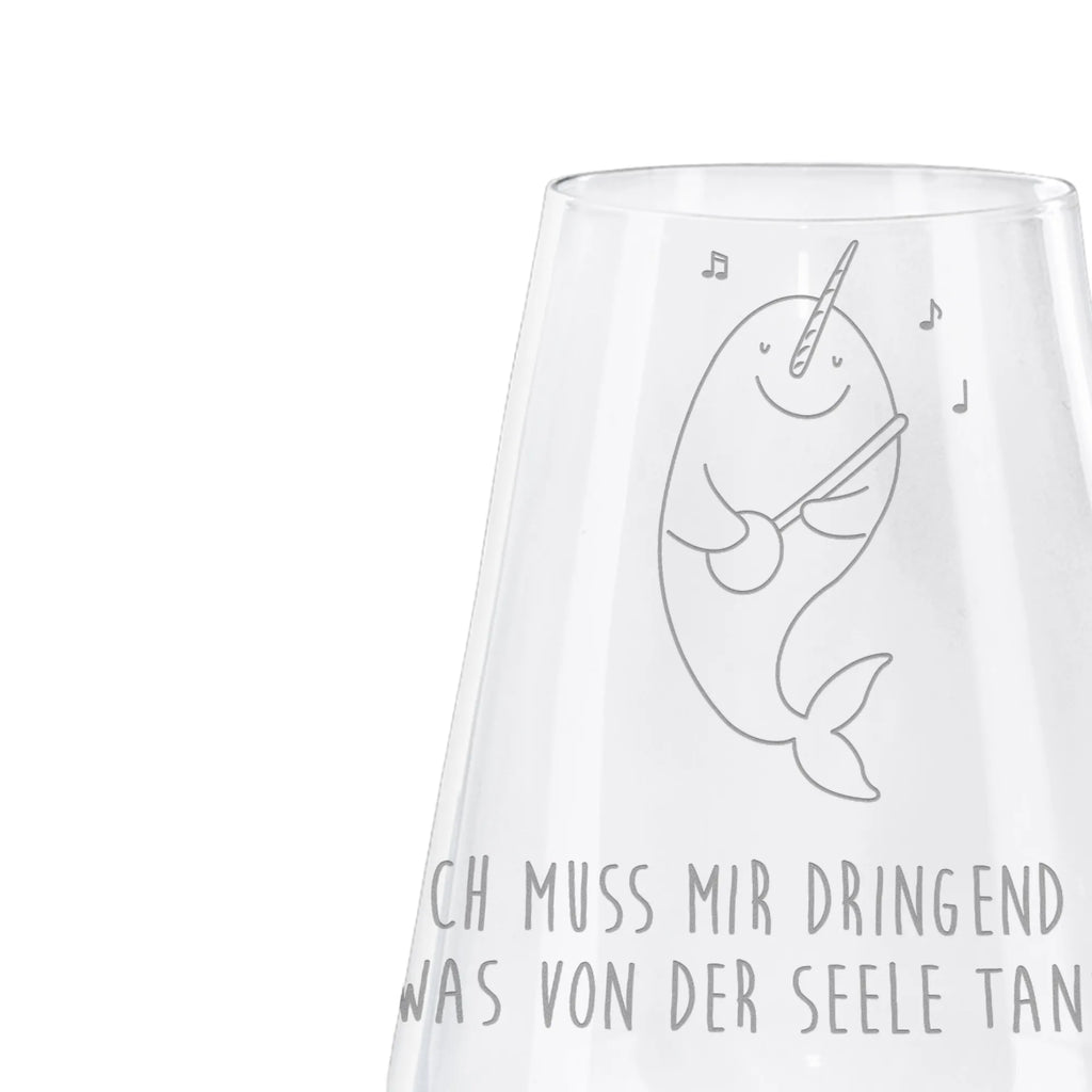 Weißwein Glas Narwal Gitarre Weißweinglas, Weinglas, Weißwein Glas, Weinglas mit Gravur, Geschenk für Weinliebhaber, Spülmaschinenfeste Weingläser, Hochwertige Weinaccessoires, Meerestiere, Meer, Urlaub, Narwal, Wal, Tanzen, Probleme, Problemlösung, Frust, Gespräche, Gitarre