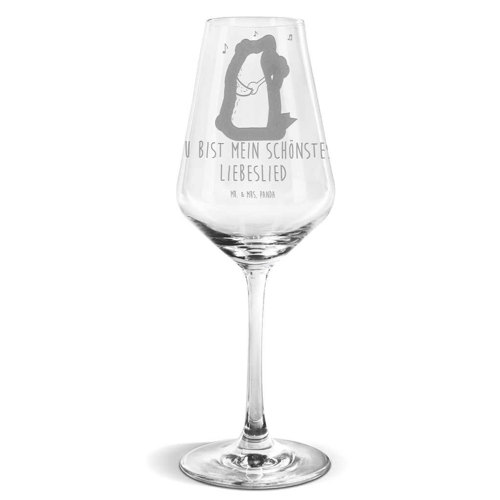 Weißwein Glas Bär Lied Weißweinglas, Weinglas, Weißwein Glas, Weinglas mit Gravur, Geschenk für Weinliebhaber, Spülmaschinenfeste Weingläser, Hochwertige Weinaccessoires, Bär, Teddy, Teddybär, Bärchen, Bear, Liebeslied, Lied, Song, Valentinstag, Valentine, Geschenk, Partner, Liebe, Freundin, Frau, Herz, Spruch