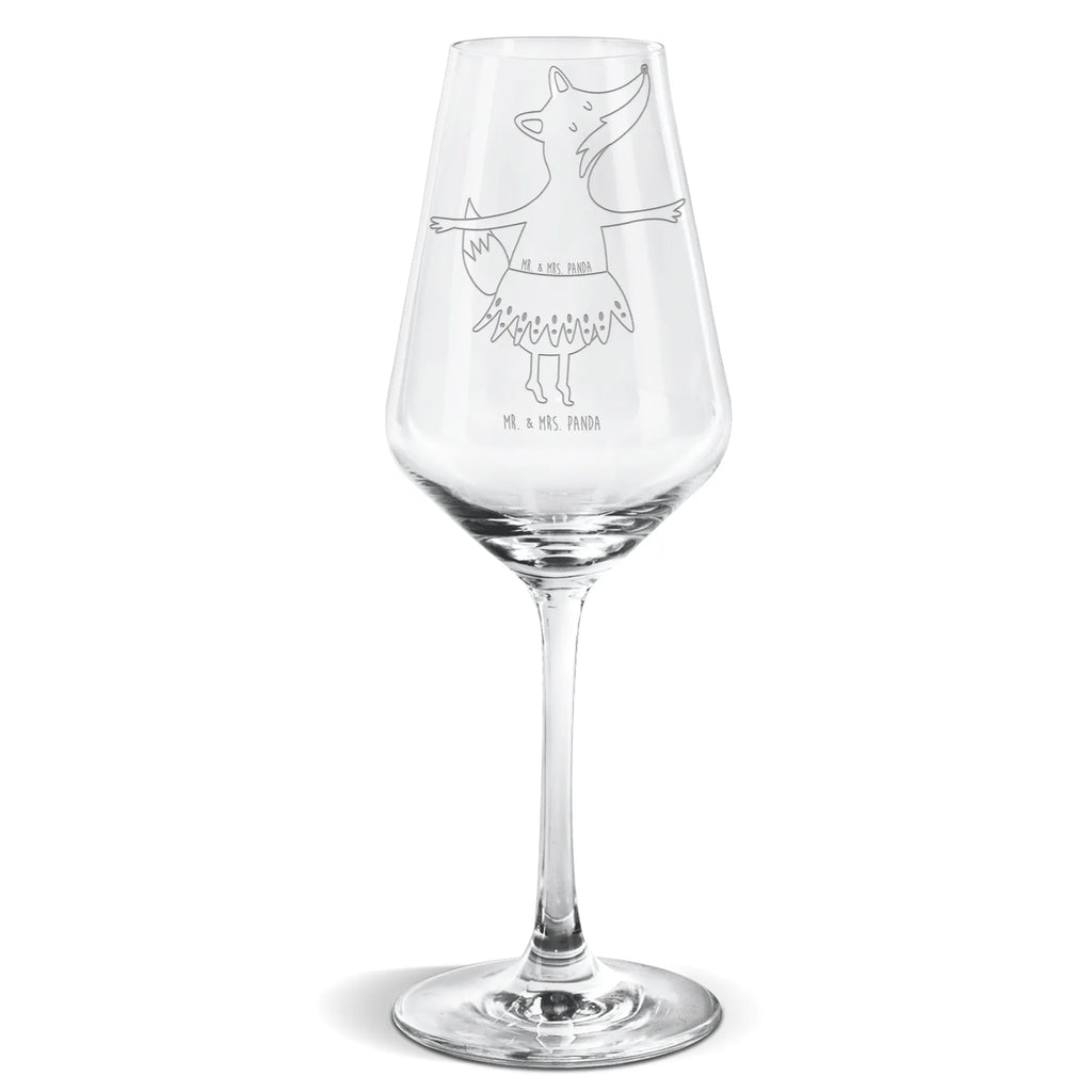 Weißwein Glas Fuchs Ballerina Weißweinglas, Weinglas, Weißwein Glas, Weinglas mit Gravur, Geschenk für Weinliebhaber, Spülmaschinenfeste Weingläser, Hochwertige Weinaccessoires, Fuchs, Fuchs Spruch, Füchse, Füchsin, Ballerina, Ballett, Tänzerin, Tanzen, Party, Einladung, Geburtstag