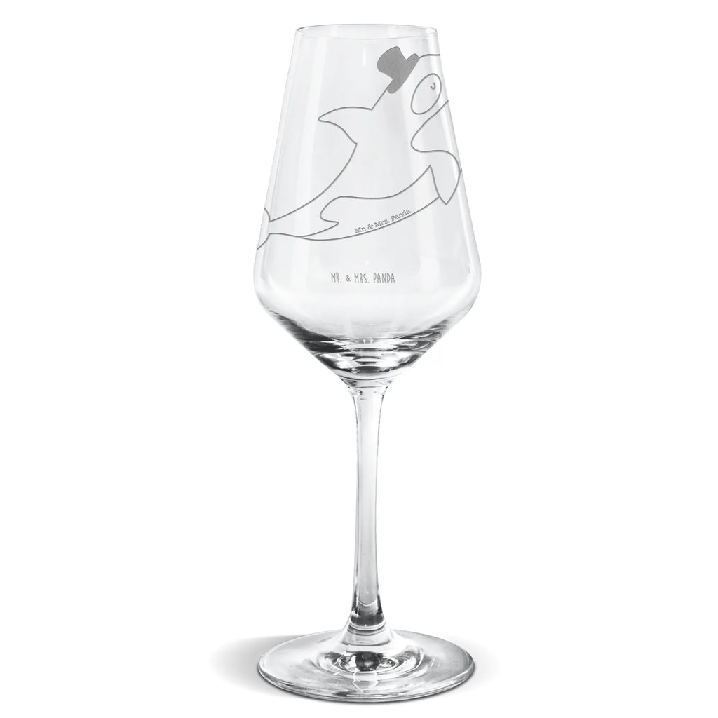 Weißwein Glas Orca Zylinder Weißweinglas, Weinglas, Weißwein Glas, Weinglas mit Gravur, Geschenk für Weinliebhaber, Spülmaschinenfeste Weingläser, Hochwertige Weinaccessoires, Meerestiere, Meer, Urlaub, Narwal, Glitter, Konfetti, Glitzer, Geburtstag, Feier, Fete, Fest, Glückwunsch, Orca