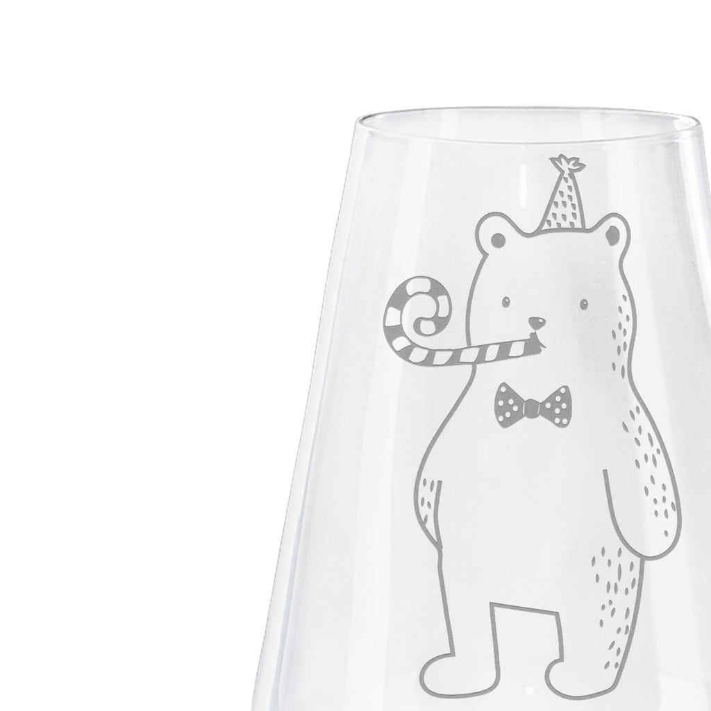 Weißwein Glas Birthday Bär Weißweinglas, Weinglas, Weißwein Glas, Weinglas mit Gravur, Geschenk für Weinliebhaber, Spülmaschinenfeste Weingläser, Hochwertige Weinaccessoires, Bär, Teddy, Teddybär, Happy Birthday, Alles Gute, Glückwunsch, Geburtstag