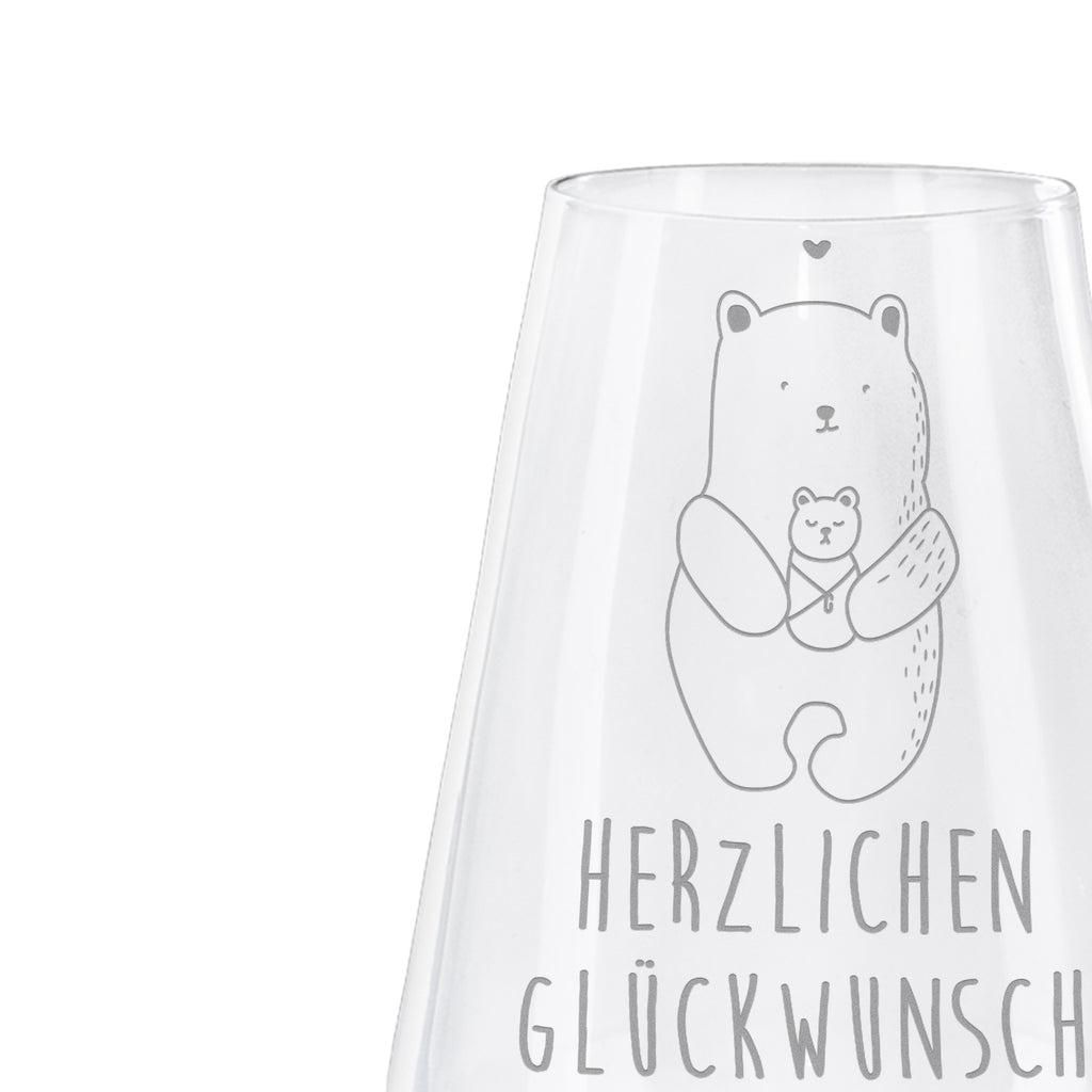 Weißwein Glas Bär mit Baby Weißweinglas, Weinglas, Weißwein Glas, Weinglas mit Gravur, Geschenk für Weinliebhaber, Spülmaschinenfeste Weingläser, Hochwertige Weinaccessoires, Bär, Teddy, Teddybär, Eltern, Mutter, Baby, Taufe, Geburt, Nichte, Neffe, Enkel, Enkelin, Täufling, Geburtstag, Glückwunsch