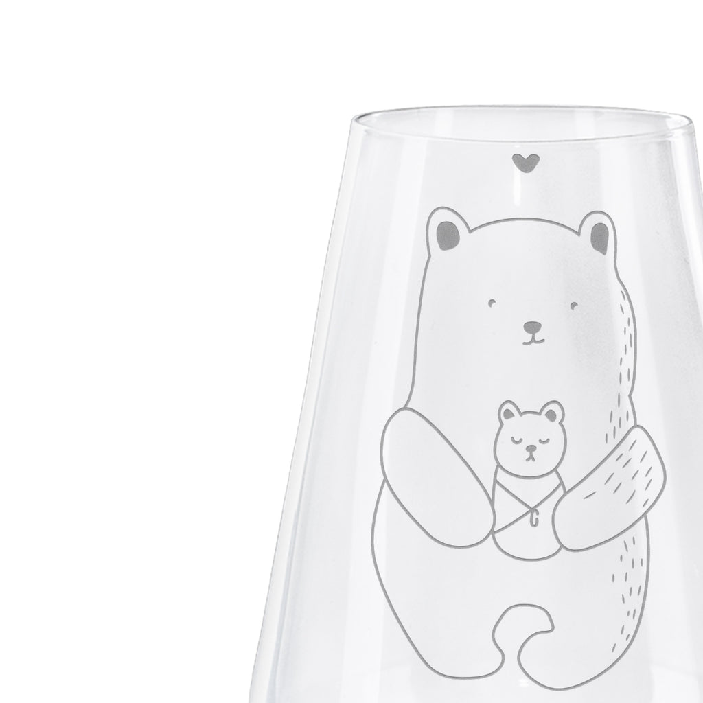 Weißwein Glas Bär mit Baby Weißweinglas, Weinglas, Weißwein Glas, Weinglas mit Gravur, Geschenk für Weinliebhaber, Spülmaschinenfeste Weingläser, Hochwertige Weinaccessoires, Bär, Teddy, Teddybär, Eltern, Mutter, Baby, Taufe, Geburt, Nichte, Neffe, Enkel, Enkelin, Täufling, Geburtstag, Glückwunsch