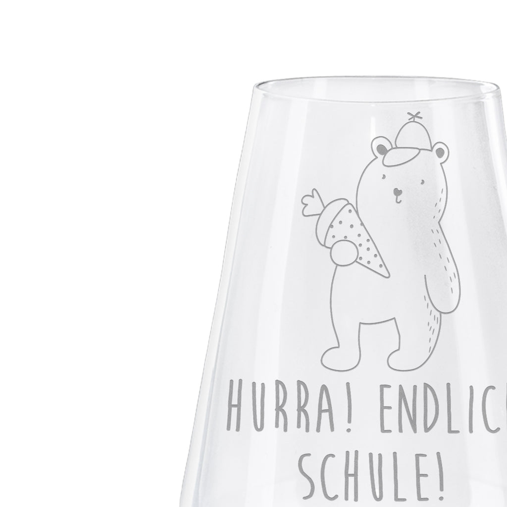 Weißwein Glas Bär mit Schultüte Weißweinglas, Weinglas, Weißwein Glas, Weinglas mit Gravur, Geschenk für Weinliebhaber, Spülmaschinenfeste Weingläser, Hochwertige Weinaccessoires, Bär, Teddy, Teddybär, Bär Motiv, Schultüte, Erster Schultag Geschenk, Einschulung Geschenk, Schule Geschenk, Grundschule, Schulanfang, Schulbeginn