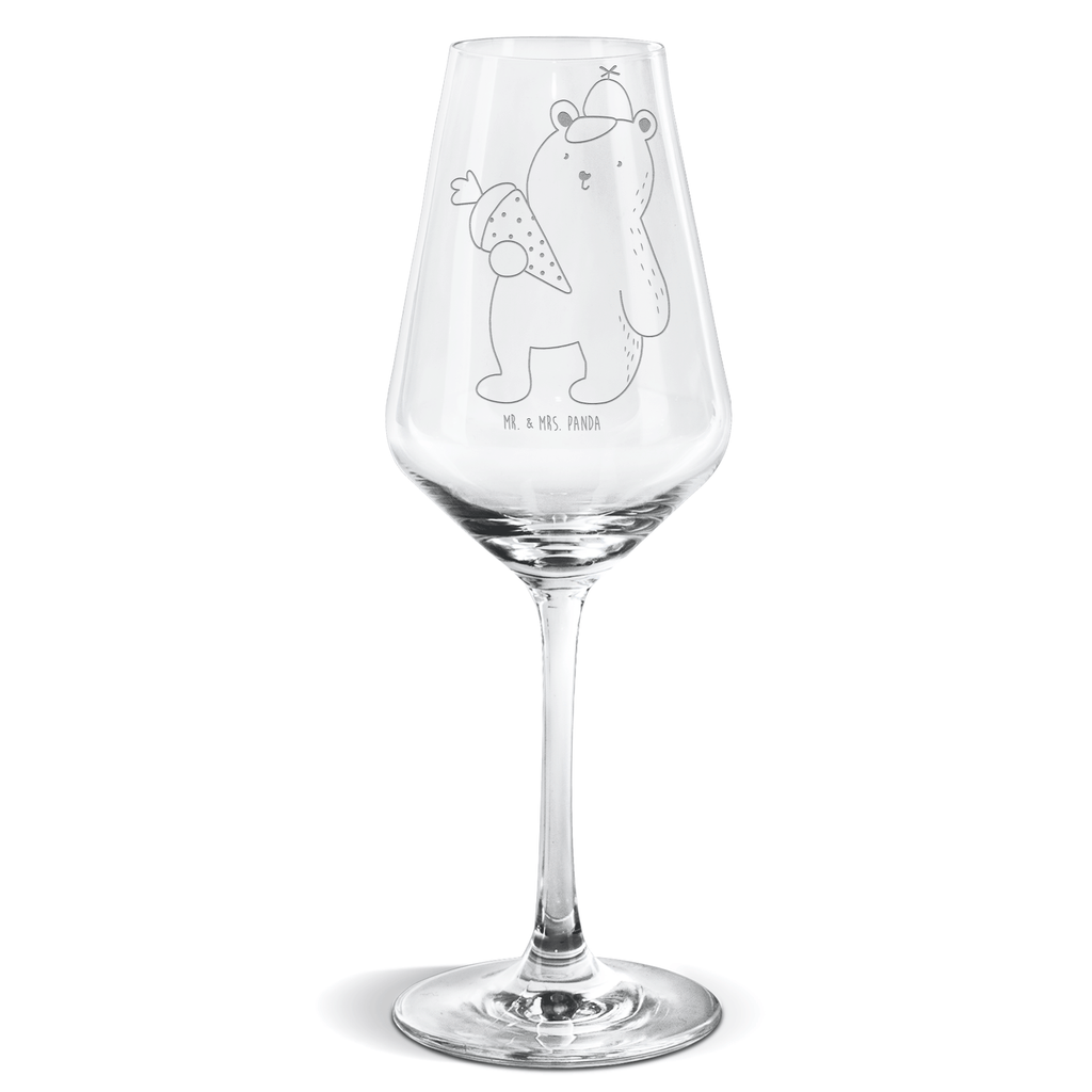 Weißwein Glas Bär mit Schultüte Weißweinglas, Weinglas, Weißwein Glas, Weinglas mit Gravur, Geschenk für Weinliebhaber, Spülmaschinenfeste Weingläser, Hochwertige Weinaccessoires, Bär, Teddy, Teddybär, Bär Motiv, Schultüte, Erster Schultag Geschenk, Einschulung Geschenk, Schule Geschenk, Grundschule, Schulanfang, Schulbeginn