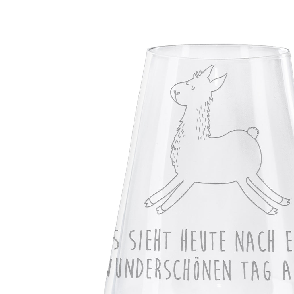 Weißwein Glas Lama springend Weißweinglas, Weinglas, Weißwein Glas, Weinglas mit Gravur, Geschenk für Weinliebhaber, Spülmaschinenfeste Weingläser, Hochwertige Weinaccessoires, Lama, Alpaka, Lamas, Lieblingstag, Happy day, fröhlich, Glück, Freundin, Liebeskummer, Neustart, guten Morgen, Start, Prüfung, Abitur