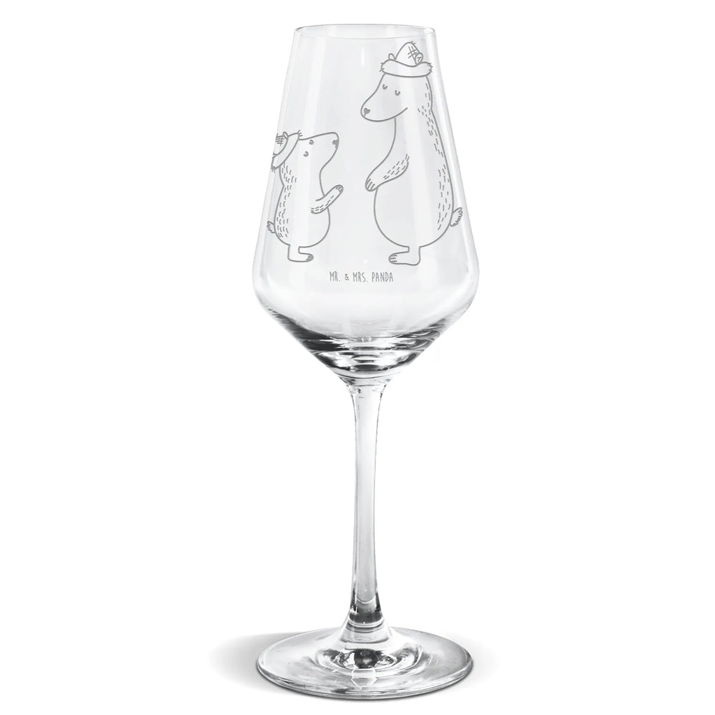 Weißwein Glas Bären mit Hut Weißweinglas, Weinglas, Weißwein Glas, Weinglas mit Gravur, Geschenk für Weinliebhaber, Spülmaschinenfeste Weingläser, Hochwertige Weinaccessoires, Familie, Vatertag, Muttertag, Bruder, Schwester, Mama, Papa, Oma, Opa, Bär, Bären, Vater, Papi, Paps, Dad, Daddy, Lieblingsmensch, Sohn, Söhne, Kind, Kinder, Vater-Sohn, Family, Vorbild