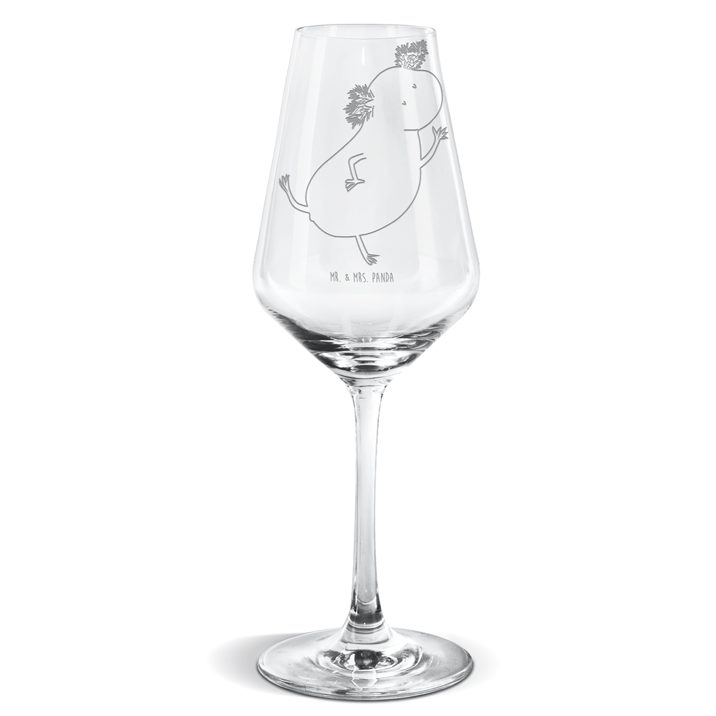 Weißwein Glas Axolotl tanzt Weißweinglas, Weinglas, Weißwein Glas, Weinglas mit Gravur, Geschenk für Weinliebhaber, Spülmaschinenfeste Weingläser, Hochwertige Weinaccessoires, Axolotl, Molch, Axolot, Schwanzlurch, Lurch, Lurche, Dachschaden, Sterne, verrückt, Freundin, beste Freundin