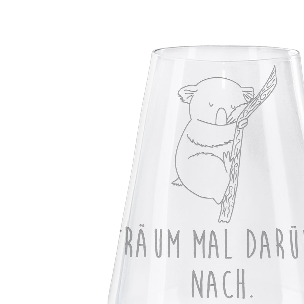 Weißwein Glas Koalabär Weißweinglas, Weinglas, Weißwein Glas, Weinglas mit Gravur, Geschenk für Weinliebhaber, Spülmaschinenfeste Weingläser, Hochwertige Weinaccessoires, Tiermotive, Gute Laune, lustige Sprüche, Tiere, Koala, träumen, Traum, schlafen, Schlafzimmer, Traumland, Bär, Koalabär