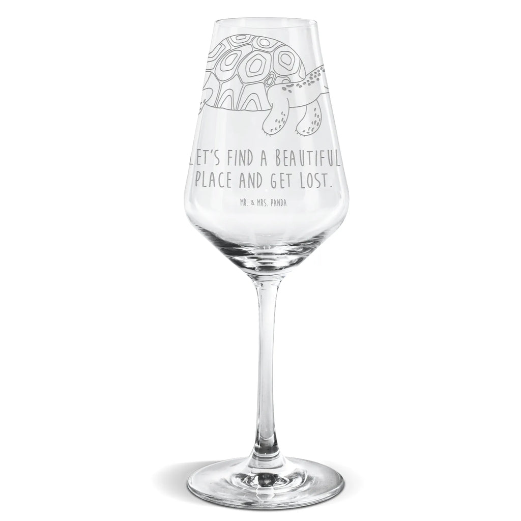 Weißwein Glas Schildkröte marschiert Weißweinglas, Weinglas, Weißwein Glas, Weinglas mit Gravur, Geschenk für Weinliebhaber, Spülmaschinenfeste Weingläser, Hochwertige Weinaccessoires, Meerestiere, Meer, Urlaub, Schildkröte, Schildkröten, get lost, Abenteuer, Reiselust, Inspiration, Neustart, Motivation, Lieblingsmensch