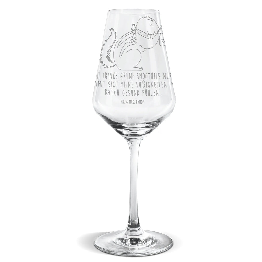 Weißwein Glas Eichhörnchen Smoothie Weißweinglas, Weinglas, Weißwein Glas, Weinglas mit Gravur, Geschenk für Weinliebhaber, Spülmaschinenfeste Weingläser, Hochwertige Weinaccessoires, Tiermotive, Gute Laune, lustige Sprüche, Tiere, Green Smoothies, Diät, Abnehmen, Streifenhörnchen, Eichhörnchen