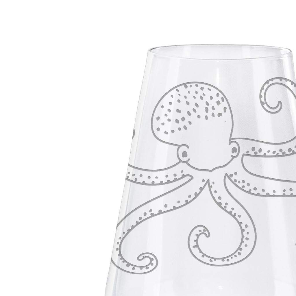 Weißwein Glas Tintenfisch Weißweinglas, Weinglas, Weißwein Glas, Weinglas mit Gravur, Geschenk für Weinliebhaber, Spülmaschinenfeste Weingläser, Hochwertige Weinaccessoires, Tiermotive, Gute Laune, lustige Sprüche, Tiere, Meer, Meerestier, Krake, Tintenfisch, Arme, Wasser, Ozean