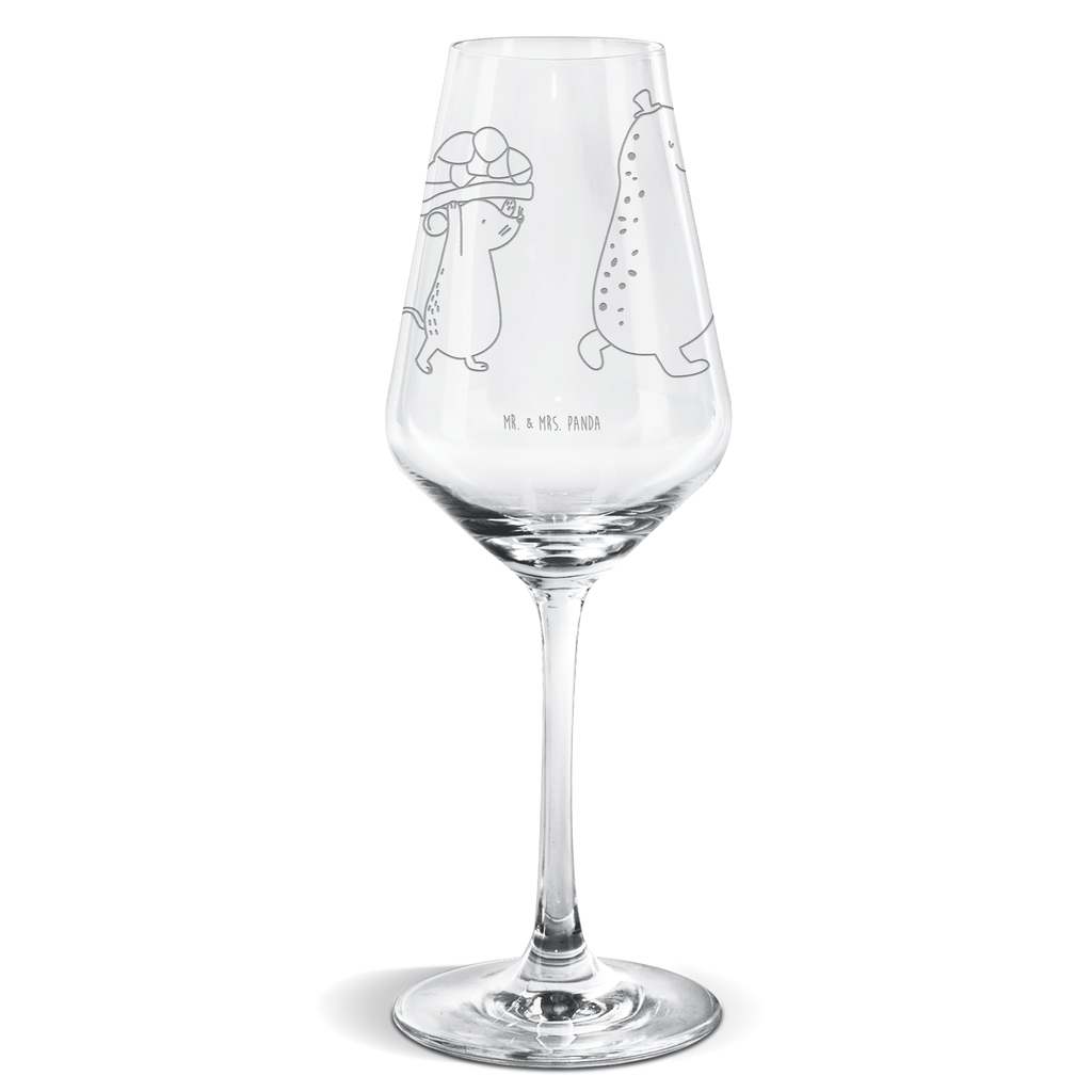 Weißwein Glas Schildkröte & Maus Weißweinglas, Weinglas, Weißwein Glas, Weinglas mit Gravur, Geschenk für Weinliebhaber, Spülmaschinenfeste Weingläser, Hochwertige Weinaccessoires, Schildkröte, Maus, Freunde, Freundinnen, beste Freunde, beste Freundinnen