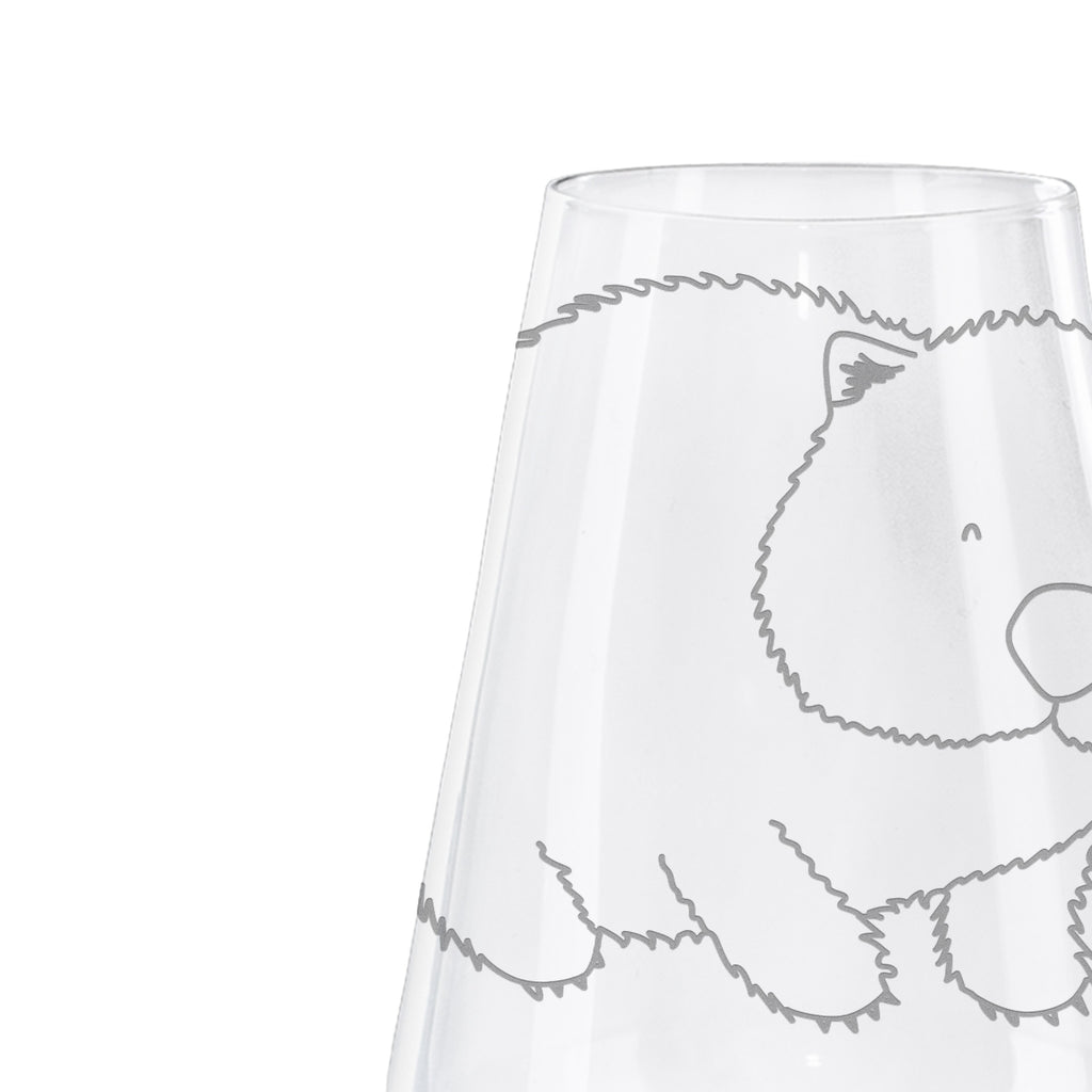 Weißwein Glas Wombat Weißweinglas, Weinglas, Weißwein Glas, Weinglas mit Gravur, Geschenk für Weinliebhaber, Spülmaschinenfeste Weingläser, Hochwertige Weinaccessoires, Tiermotive, Gute Laune, lustige Sprüche, Tiere, Wombat, Das Leben ist schön, Motivation, Spruch, Australien