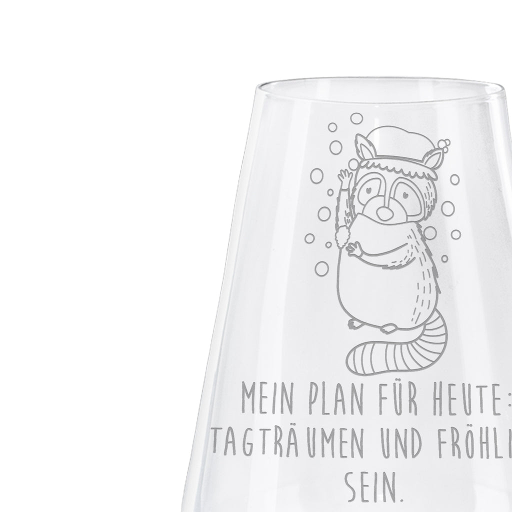 Weißwein Glas Waschbär Weißweinglas, Weinglas, Weißwein Glas, Weinglas mit Gravur, Geschenk für Weinliebhaber, Spülmaschinenfeste Weingläser, Hochwertige Weinaccessoires, Tiermotive, Gute Laune, lustige Sprüche, Tiere, Waschbär, Tagträumen, Plan, Fröhlich, waschen, Seifenblasen