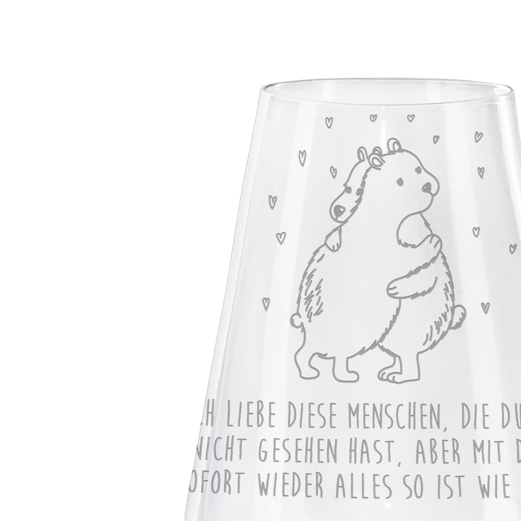 Weißwein Glas Eisbär Umarmen Weißweinglas, Weinglas, Weißwein Glas, Weinglas mit Gravur, Geschenk für Weinliebhaber, Spülmaschinenfeste Weingläser, Hochwertige Weinaccessoires, Tiermotive, Gute Laune, lustige Sprüche, Tiere