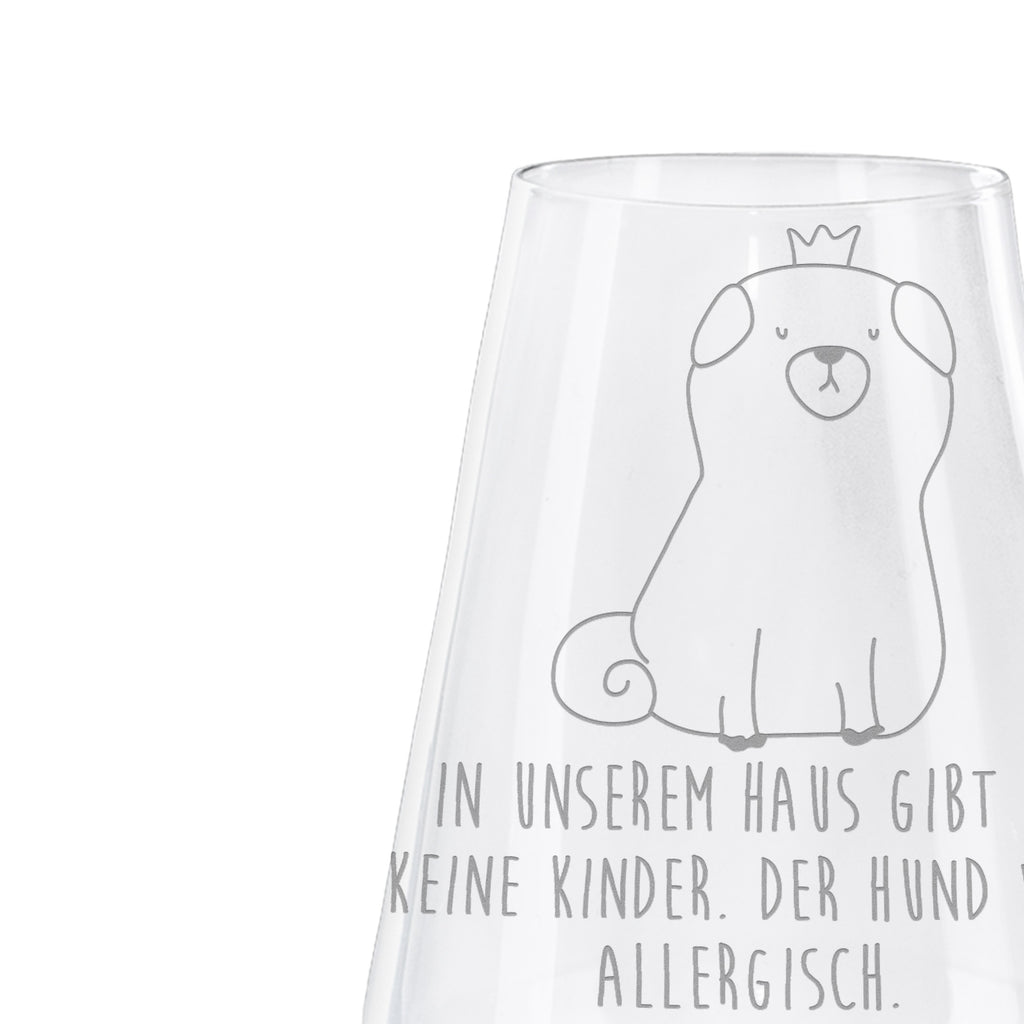 Weißwein Glas Mops Krone Weißweinglas, Weinglas, Weißwein Glas, Weinglas mit Gravur, Geschenk für Weinliebhaber, Spülmaschinenfeste Weingläser, Hochwertige Weinaccessoires, Hund, Hundemotiv, Haustier, Hunderasse, Tierliebhaber, Hundebesitzer, Sprüche, Mops, allergisch, kinderlos, Hausregel, Hundebesitzer. Spruch, lustig