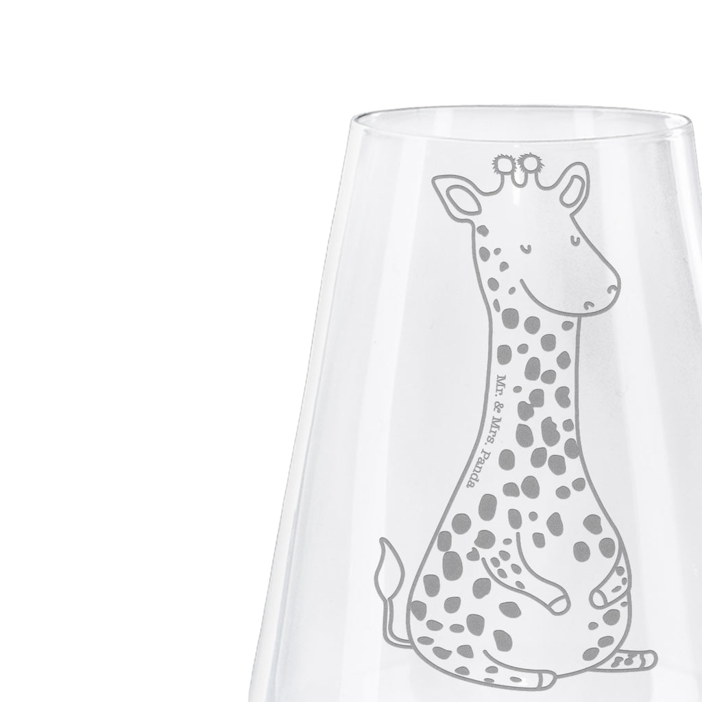 Weißwein Glas Giraffe Zufrieden Weißweinglas, Weinglas, Weißwein Glas, Weinglas mit Gravur, Geschenk für Weinliebhaber, Spülmaschinenfeste Weingläser, Hochwertige Weinaccessoires, Afrika, Wildtiere, Giraffe, Zufrieden, Glück, Abenteuer