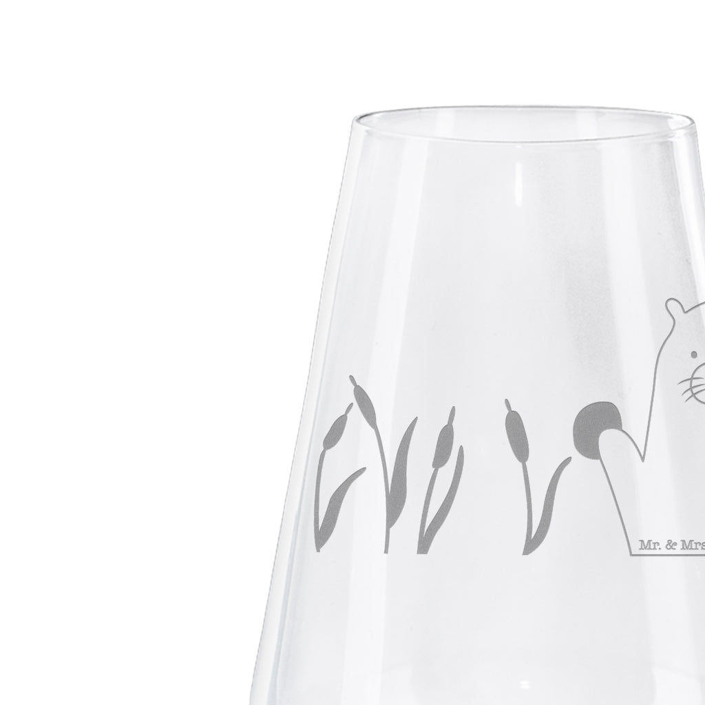 Weißwein Glas Otter mit Stein Weißweinglas, Weinglas, Weißwein Glas, Weinglas mit Gravur, Geschenk für Weinliebhaber, Spülmaschinenfeste Weingläser, Hochwertige Weinaccessoires, Otter, Fischotter, Seeotter, Otter Seeotter See Otter