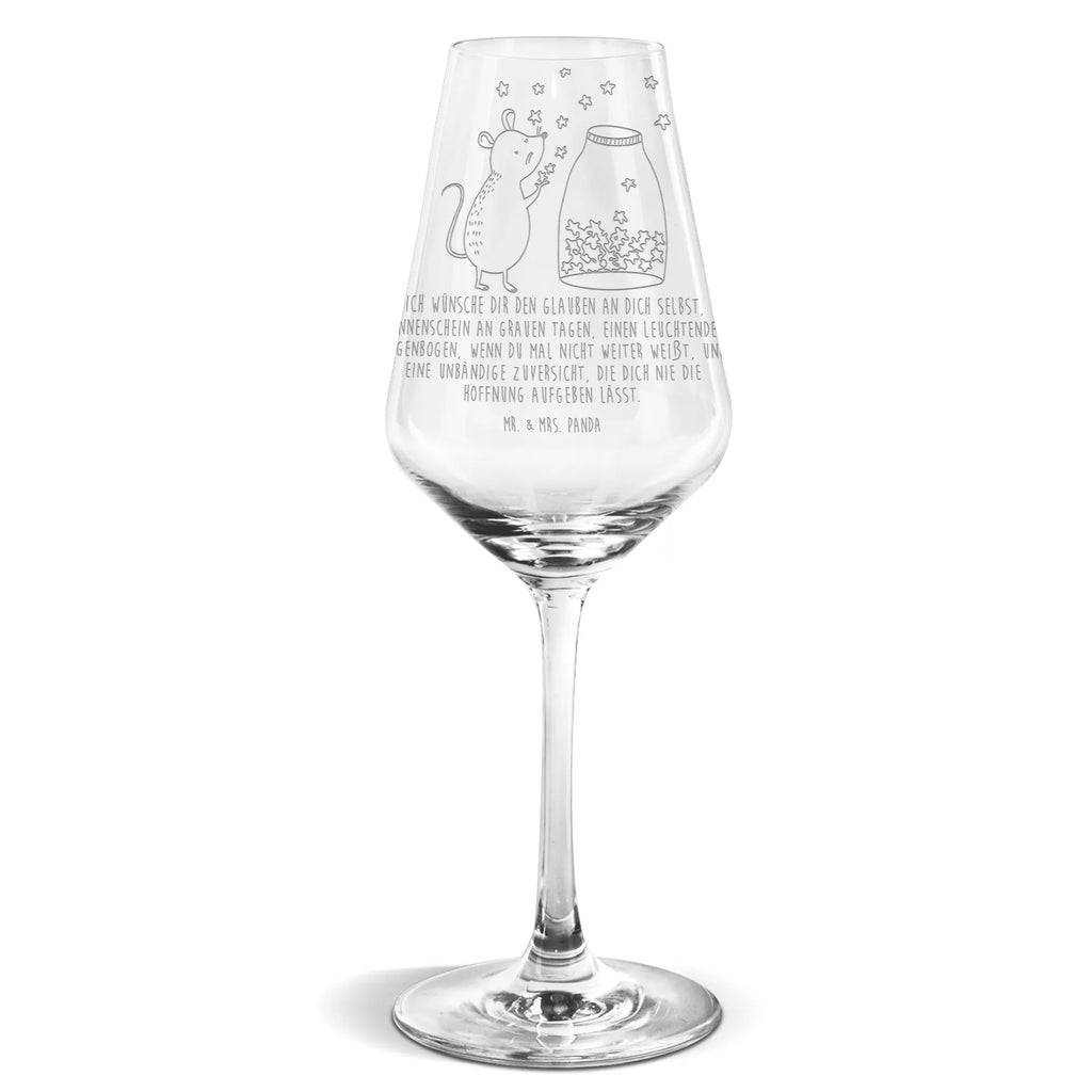 Weißwein Glas Maus Sterne Weißweinglas, Weinglas, Weißwein Glas, Weinglas mit Gravur, Geschenk für Weinliebhaber, Spülmaschinenfeste Weingläser, Hochwertige Weinaccessoires, Tiermotive, Gute Laune, lustige Sprüche, Tiere, Maus, Sterne, Wunsch, Kind, Taufe, Taufgeschenk, Geburt, Schwangerschaft, erstes Kind, Kindergeburtstag, Geburtstag, Hoffnung, Träume