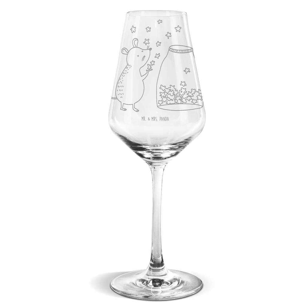 Weißwein Glas Maus Sterne Weißweinglas, Weinglas, Weißwein Glas, Weinglas mit Gravur, Geschenk für Weinliebhaber, Spülmaschinenfeste Weingläser, Hochwertige Weinaccessoires, Tiermotive, Gute Laune, lustige Sprüche, Tiere, Maus, Sterne, Wunsch, Kind, Taufe, Taufgeschenk, Geburt, Schwangerschaft, erstes Kind, Kindergeburtstag, Geburtstag, Hoffnung, Träume