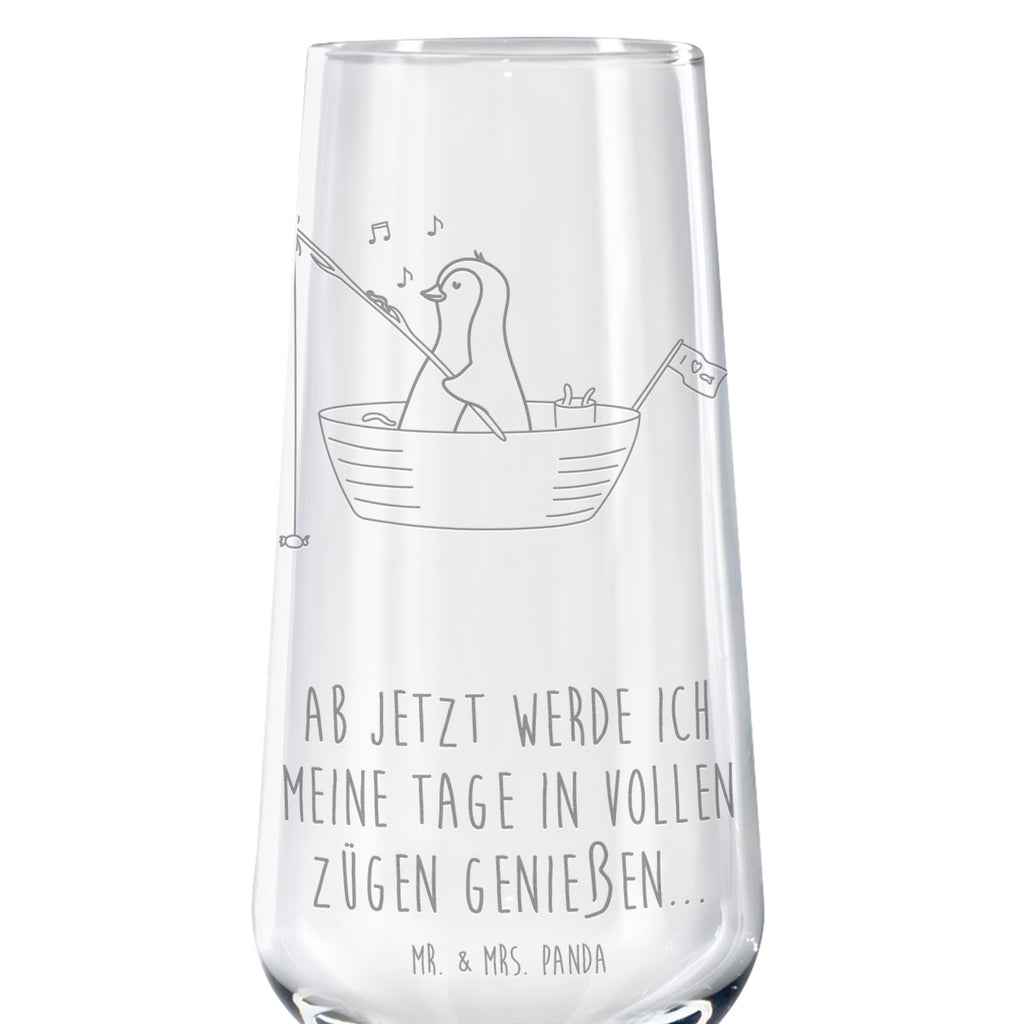 Sektglas Pinguin Angelboot Sektglas, Sektglas mit Gravur, Spülmaschinenfeste Sektgläser, Pinguin, Pinguine, Angeln, Boot, Angelboot, Lebenslust, Leben, genießen, Motivation, Neustart, Neuanfang, Trennung, Scheidung, Geschenkidee Liebeskummer