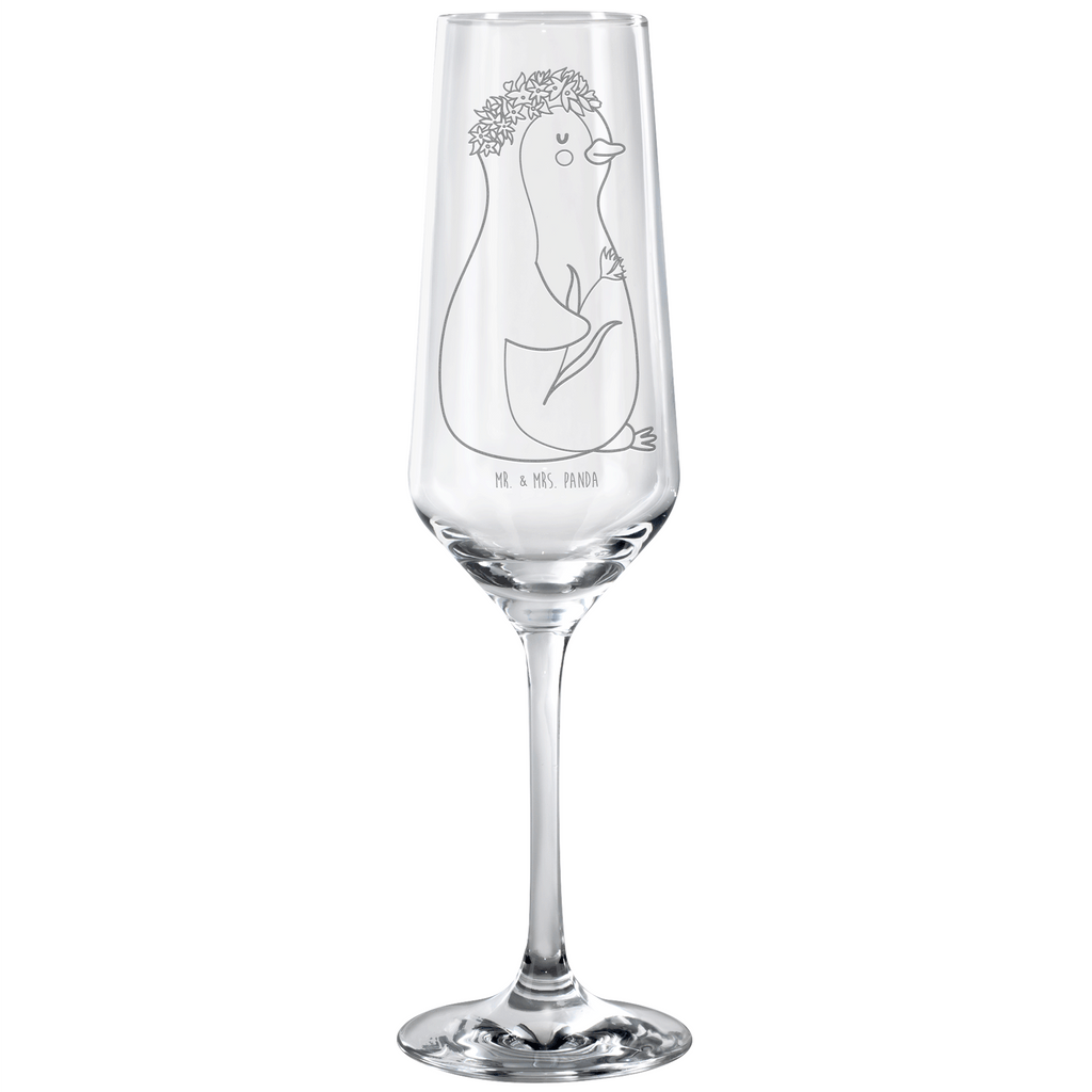 Sektglas Pinguin Blumenkranz Sektglas, Sektglas mit Gravur, Spülmaschinenfeste Sektgläser, Pinguin, Pinguine, Blumenkranz, Universum, Leben, Wünsche, Ziele, Lebensziele, Motivation, Lebenslust, Liebeskummer, Geschenkidee