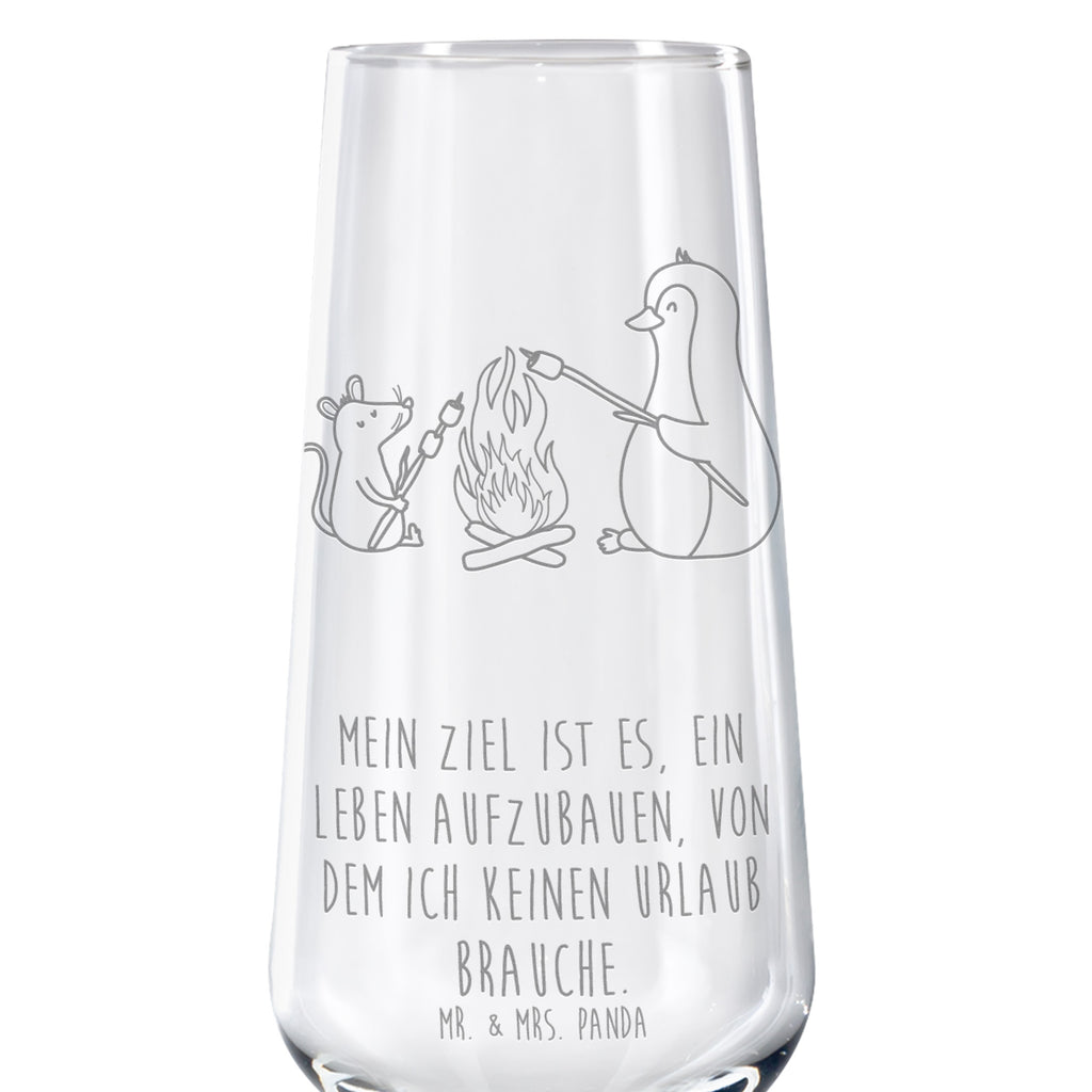 Sektglas Pinguin Lagerfeuer Sektglas, Sektglas mit Gravur, Spülmaschinenfeste Sektgläser, Pinguin, Maus, Pinguine, Lagerfeuer, Leben, Arbeit, Job, Motivation, Büro, Büroalltag, Lebensspruch, Lebensmotivation, Neustart, Liebe, grillen, Feuer, Marshmallows