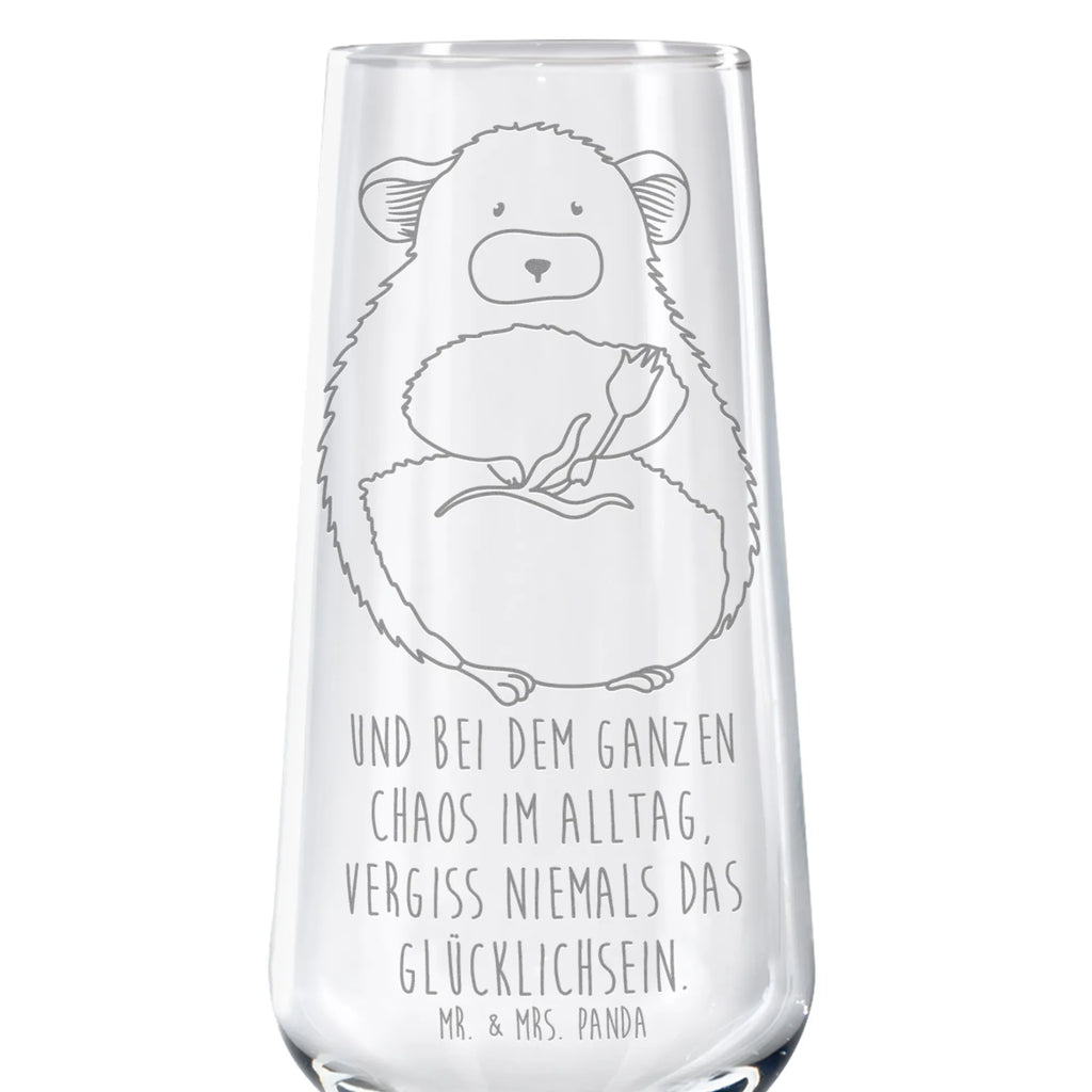 Sektglas Chinchilla mit Blume Sektglas, Sektglas mit Gravur, Spülmaschinenfeste Sektgläser, Tiermotive, Gute Laune, lustige Sprüche, Tiere, Chinchilla, Chinchillas, Liebeskummer, Kummer, Depressionen, traurig sein, Chaos, Glücklichsein, Büro, Büroalltag