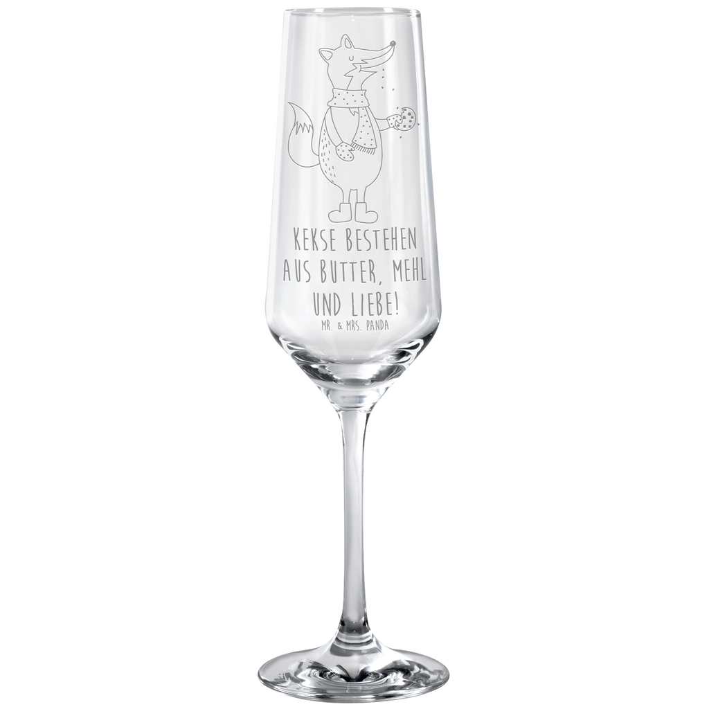 Sektglas Fuchs Keks Sektglas, Sektglas mit Gravur, Spülmaschinenfeste Sektgläser, Fuchs, Füchse, Backen Spruch, Kekse, Winter, Weihnachtszeit, Plätzchen, Liebe, Küche Deko