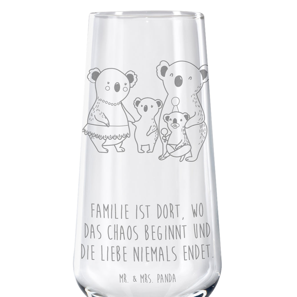 Sektglas Koala Familie Sektglas, Sektglas mit Gravur, Spülmaschinenfeste Sektgläser, Familie, Vatertag, Muttertag, Bruder, Schwester, Mama, Papa, Oma, Opa, Koala, Koalas, Family, Kinder, Geschwister, Familienleben