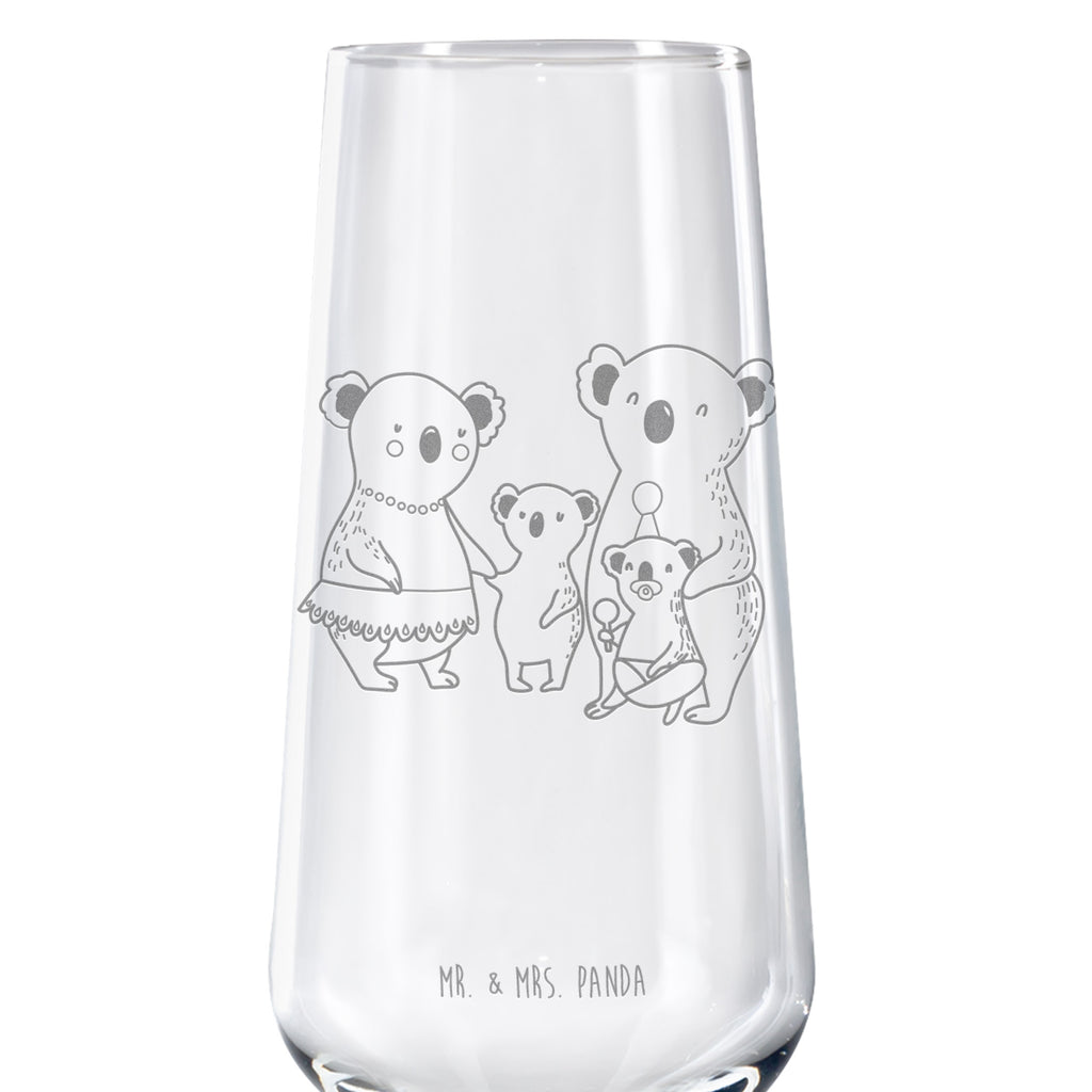 Sektglas Koala Familie Sektglas, Sektglas mit Gravur, Spülmaschinenfeste Sektgläser, Familie, Vatertag, Muttertag, Bruder, Schwester, Mama, Papa, Oma, Opa, Koala, Koalas, Family, Kinder, Geschwister, Familienleben