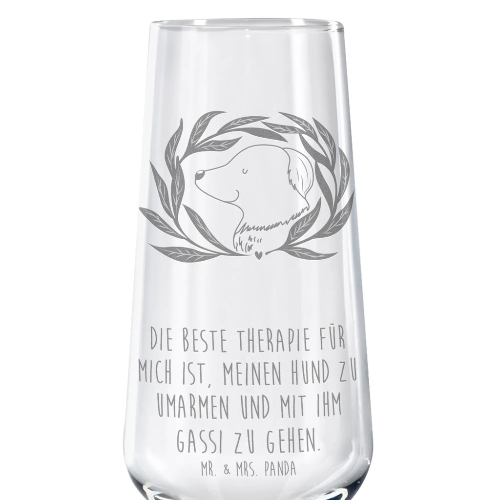 Sektglas Hund Ranke Sektglas, Sektglas mit Gravur, Spülmaschinenfeste Sektgläser, Hund, Hundemotiv, Haustier, Hunderasse, Tierliebhaber, Hundebesitzer, Sprüche, Ranke, Therapie, Selbsttherapie, Hundeliebe, Hundeglück, Hunde