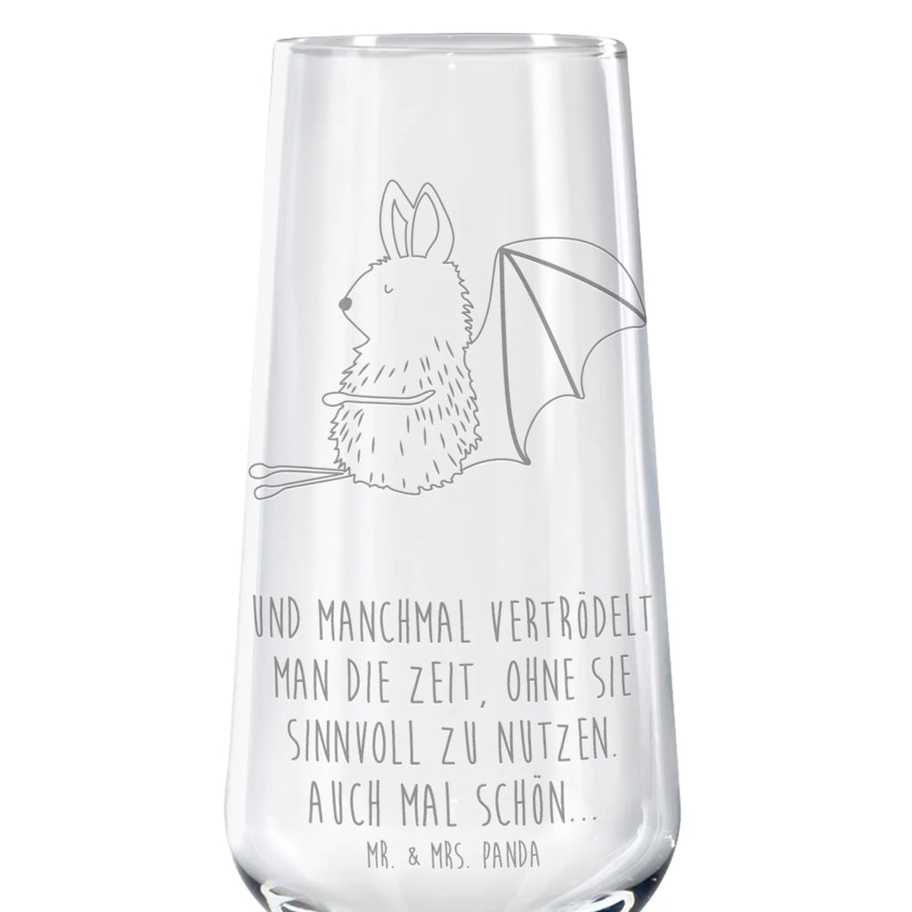 Sektglas Fledermaus sitzend Sektglas, Sektglas mit Gravur, Spülmaschinenfeste Sektgläser, Tiermotive, Gute Laune, lustige Sprüche, Tiere, Fledermaus, Fledermäuse, Motivation, entspannen