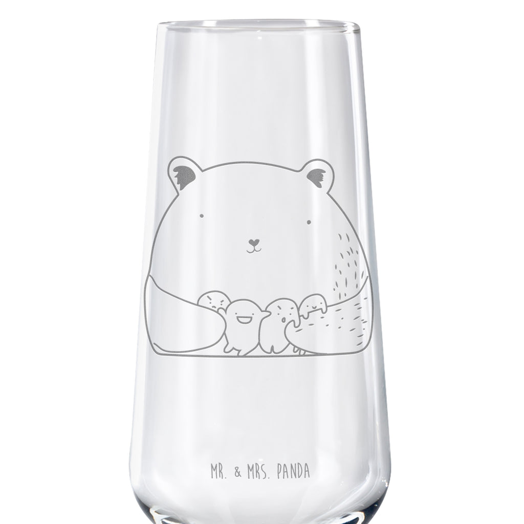 Sektglas Bär Gefühl Sektglas, Sektglas mit Gravur, Spülmaschinenfeste Sektgläser, Bär, Teddy, Teddybär, Wahnsinn, Verrückt, Durchgedreht