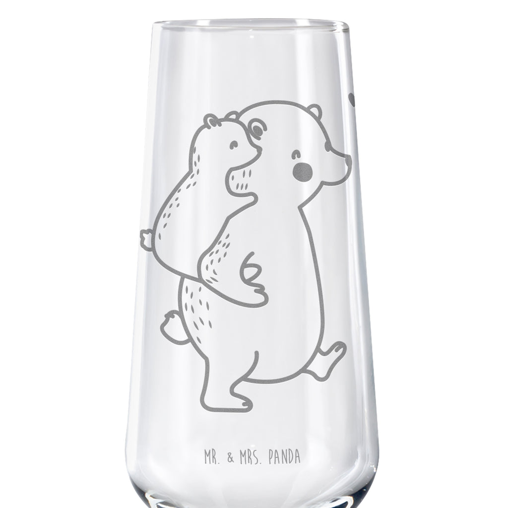 Sektglas Papa Bär Sektglas, Sektglas mit Gravur, Spülmaschinenfeste Sektgläser, Familie, Vatertag, Muttertag, Bruder, Schwester, Mama, Papa, Oma, Opa, Geschenk, Vater, Papi, Vati, Onkel, Geburtstag