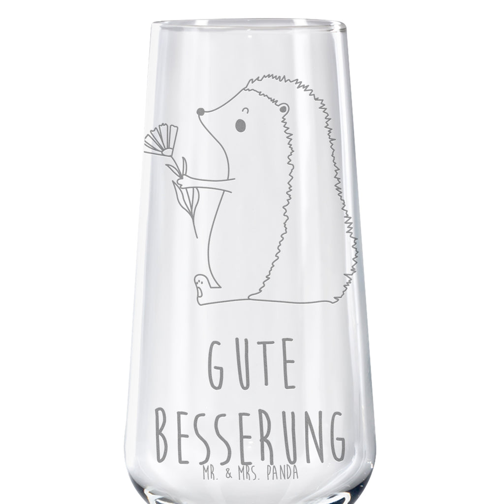 Sektglas Igel mit Blume Sektglas, Sektglas mit Gravur, Spülmaschinenfeste Sektgläser, Tiermotive, Gute Laune, lustige Sprüche, Tiere, Igel, Gute Besserung, Genesungswünsche, Krankheit, Krankenhaus, krank, Besuch