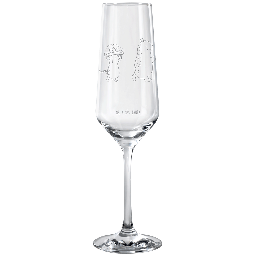 Sektglas Schildkröte & Maus Sektglas, Sektglas mit Gravur, Spülmaschinenfeste Sektgläser, Schildkröte, Maus, Freunde, Freundinnen, beste Freunde, beste Freundinnen