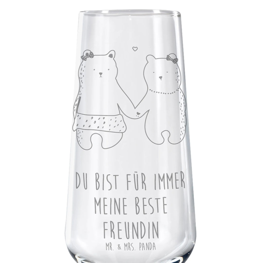 Sektglas Bär Freundin Sektglas, Sektglas mit Gravur, Spülmaschinenfeste Sektgläser, Bär, Teddy, Teddybär, Bär Freundin Beste Freund Liebe Liebesbeweis Verliebt Kumpel Kumpeliene